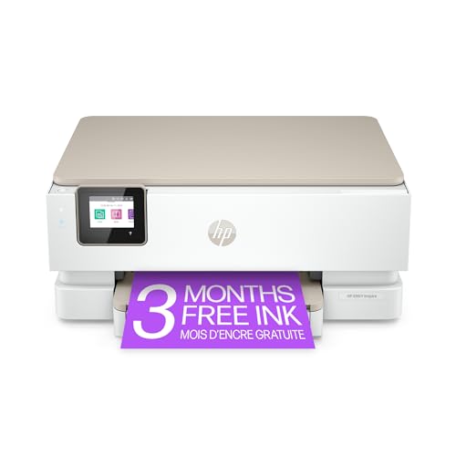HP Envy Inspire 7255e All-in-One Printer with Bonus 3 Months of Instant Ink with HP+ White