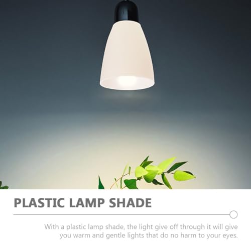 Image of Artibetter 2pcs Plastic Lamp Shade Flat Head and Inclined Design for Table Wall Hanging Lamps Creative Replacement for Warm Gentle Lighting