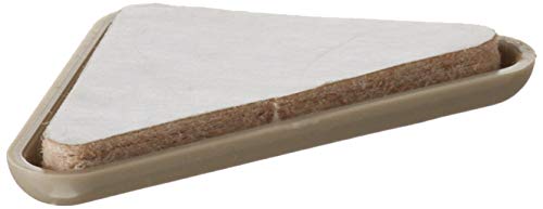 Shepherd Hardware 3946 2-Inch Adhesive, Triangle, Slide Glide Furniture Sliders, 4-Pack