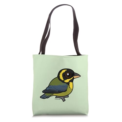 Cute Cartoon Gold-ringed Tanager Birdorable Bird Species Tote Bag
