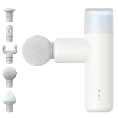 opove M3 Mini Massage Gun for Back Pain Relief, with Facial Mode, 7mm Amplitude, 4 Vibration Levels Ultralight Portable and Rechargeable Fascia Gun Active Recovery Women Presents