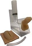 Urinary Catheter Practice Set including both male and female genitalia with base stand