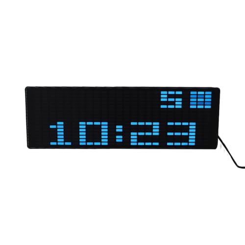 Horloge numérique LED avec activation sonore pour décorer un bar