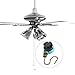 Fan Pull Chain Switch 3 Speed 4 Wire Speed Control Switch for Ceiling Lamp Bronze 2PCS