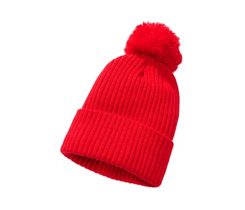Brandit Bobble Hat Boina, Rojo, Talla única Unisex Adulto