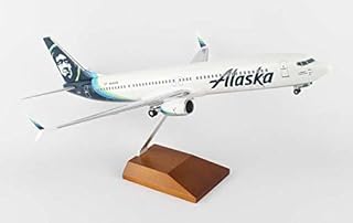 Scalecraft SKR8259 Alaska 737-900 1:100 New 2016 Livery W:Wood Stand&g Model Airplane