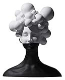 WQQLQX Statue Harz Figur Meditation Statue Frau Gesicht Kunst Skulptur Dekoration Zubehör Handwerk Figuren Große dekorative Geschenke Skulpturen