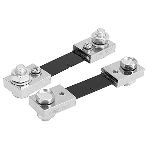 2 unidades 100A 75mV DC Corrente Shunt Ampere Shunt Resistor Amp Teste Painel de medição Medidor Amp