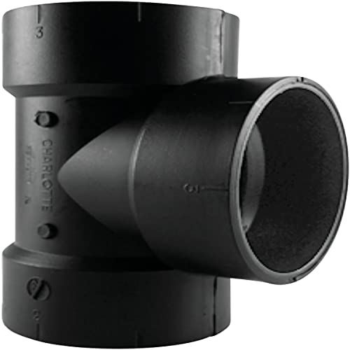 Charlotte Pipe Schedule 40 3 in. Hub x 3 in. Dia. Hub ABS Vent Tee