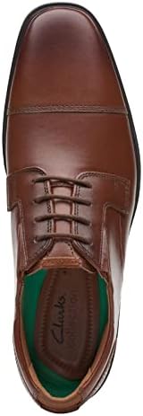 Clarks Men's Clarkslite Cap Oxford, Tan Leather, 12 Wide | Image 6
