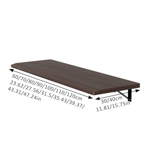 Table pliante pour buanderie et atelier | Établi mural bois - 2