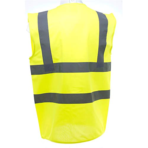 Unisex Premium Hi-Vis Waistcoat Vest/Jacket (L) (Maroon)4