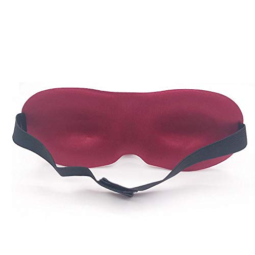 Mask Eye Natural 3D Sleeping Silk Soft Sleep Travel Portable Cover Reusable Pure Black