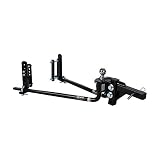 Fastway e2 2-Point Sway Control Round Bar Hitch, 94-00-0800, 8,000 Lbs Trailer Weight Rating, 800 Lbs Tongue Weight Rating, Weight Distribution Kit Includes Standard Hitch Shank, Ball NOT Included