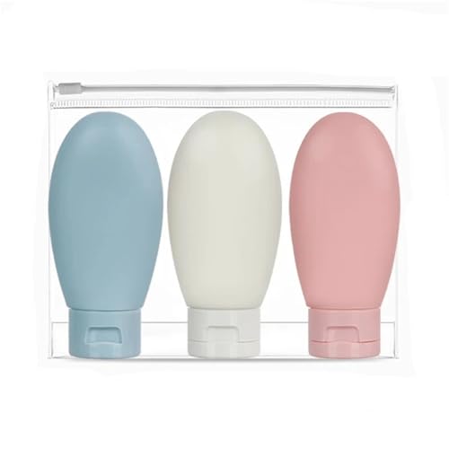 Bouteilles de voyage étanches pour produits de toilette et crèmes liquides
