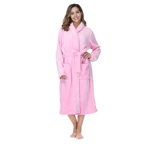 Peignoir long en polaire femme pour vos matinées d'hiver cosy