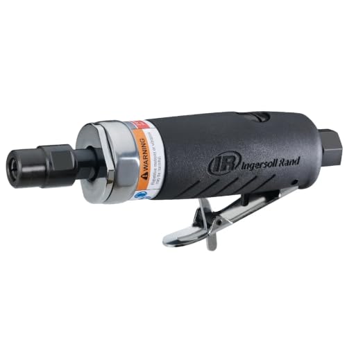 Ingersoll Rand 3107G 1/4-Inch Straight Air Die Grinder with Ergonomic Grip, 1 Pack, Black