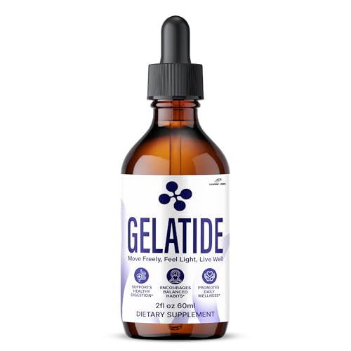 Gelatide Drops Maximum Potency Supplement Gela Tide Liquid Extract Advanced Premium Formula All Natural for Men and Women 60 ML (1)