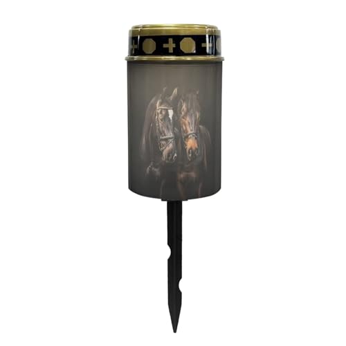 Image of Horse Solar Garden Flameless LED Candle Outdoor Solar Pathway Decor