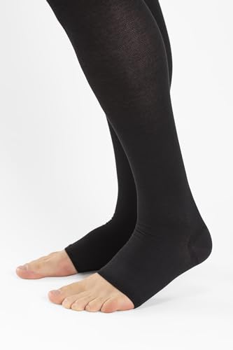 Image of Relaxsan M2080A Cotton open-toe medical compression tights (20-30 mmHg), 100% Made in Italy
