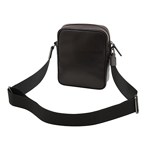 Bolsa Masculina Shoulder Bag De Couro Bovino Legítimo Couro50 Aroeira (Café)