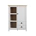 Produktbild trendteam smart living - Vitrine Schrank Wohnzimmerschrank - Wohnzimmer - Landside - Aufbaumaß (BxHxT) 97 x 130 x 41 cm - Farbe Lichtgrau mit Artisan Eiche - 2118038F4
