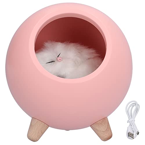 Lampada da Notte Musicale a LED Luce Notturna a LED con Tocco di Gatto Carino Luce a LED Ricaricabile Portatile per Casa per Gatti per la Camera da Letto di Casa