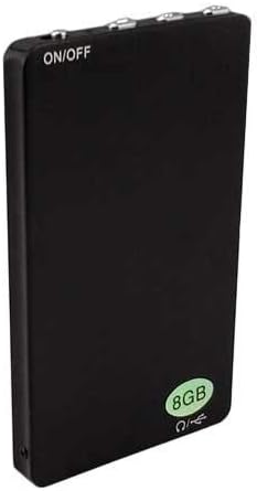 Miniatura 5 de Grabadora de voz micro más delgada del mundo con activación de voz  Batería de 50 horas de duración  Grabación fácil de un solo toque  Memoria flash