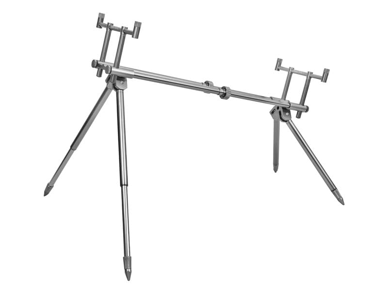 Delphin RPX Stalk, Rodpod, supporto per canna da pesca, argento, 75 x 66 cm