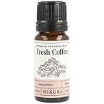 Nikura | Fresh Coffee Fragrance Oil - 10ml | Perfect for Soap Making, Candle Making, Wax Melts, Diffuser | Great for use in Bath Bombs, Perfume Oil, Perfume Scents, Potpourri | Vegan & UK Made