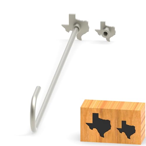 PKPKAUT 2Pcs Mini 3/4" & 1" Branding Irons, Texas Custom Wood Branding Iron Personalized for Wood Working, Leather Hats, Felt, Cowhide, BBQ & Bread Logo, Steak Branding Iron for Food...