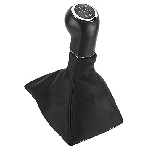Esenlong Pomo de Cambio de Marchas de 6 Velocidades Funda de Arranque para Opel Astra Corsa GTC 05-10 Negro¡­