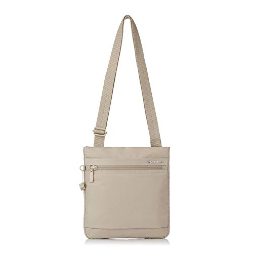 Image of Hedgren LEONCE Crossbody Bag - RFID Protection, Zip Lock, Pen & Slip Pockets, Water-Repellent, 0.92L - Cashmere Beige