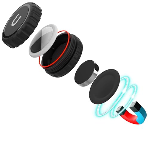Image of IP68 Waterproof Magnetic case for Air aiTag, Hidden Mount, Metal Base