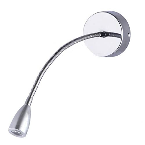 WALFREW Aplique de Pared para baño 11 0V 220V 1W/ 3W DIRIGIÓ Lámpara de Noche de luz Lámparas de Lectura de la Pared de la Noche Night Flex Tube Switch Mirror Manguera Flexbile Ajustable