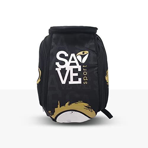 SAVE SPORT MOCHILA RAQUETEIRA BEACH TENNIS BT 10, Preto com Preto