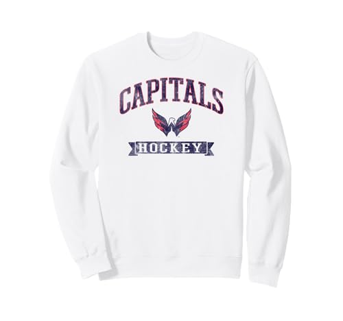 Washington Capitals Vintage Hockey White Officially Licensed Sweatshirt