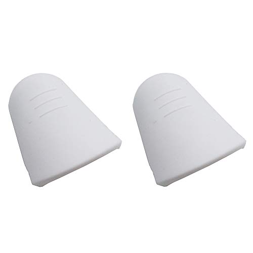 Timiy 2 Pcs Rubber Mouthpiece Cap Clarinet Reeds Saxophone Mouthpiece Protection,White - Thumbnail 2