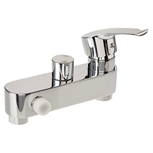 Kibath 410151 Grifo Monomando Can/Ver Compatible con la Gran mayoría de columnas Desviador Integrado para Cambiar de posición de Ducha a rociador. Repuestos Originales garantizados, Cromo Brillo