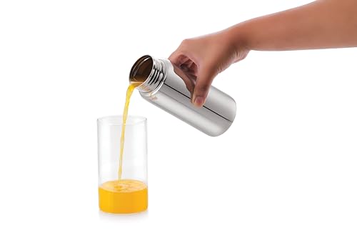 Image of Tosaa Stainless Steel Utensils Juice Bottle Coil Made Premium Leak-Proof Bottle for Water, Smoothie, Juices - Reusable Travel Glass Drinking Fridge Bottles - 200ml
