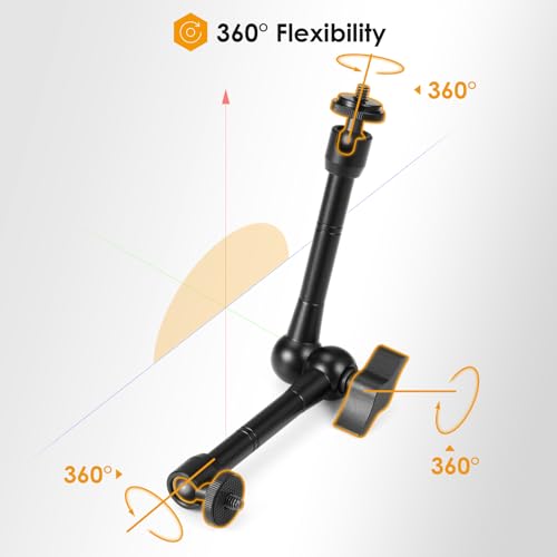Tarion MAGICARM-13IN Magic Arm With Super Clamp - 11In/28Cm Adjustable Articulating Friction Camera Mount & Clamp thumb #1