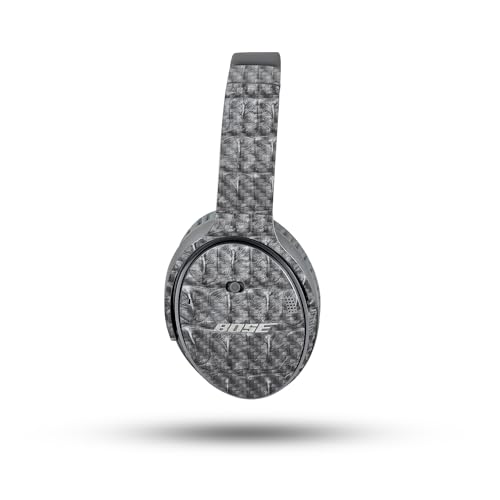 Image of MightySkins Carbon Fiber Skin Compatible with Bose QuietComfort 35 II Headphones - Gator Back | Protective, Durable Textured Carbon Fiber Finish | Easy to Apply