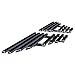 APS Compatible with 2008-2010 Ford F250 F350 F450 F550 Black Side Vent Grille Grill Insert F65542H