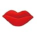 VORCOOL Cojines, Almohada con Forma de Labios Rojos de 50 cm, Almohada Suave, Regalo para el hogar, Almohada Decorativa (Rojo)