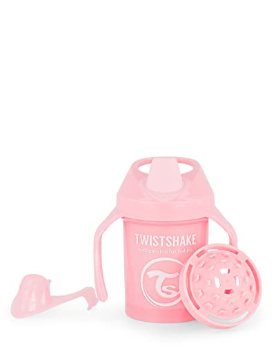 Twistshake Mini Cup Vaso de Aprendizaje Polipropileno (PP) para Beber con Antiderrame Boquilla...