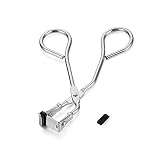 Silicone Eyelash Curler with Refill Pads 17IF No Pinching Mini Lash Curler for Dramatic Lash Look an
