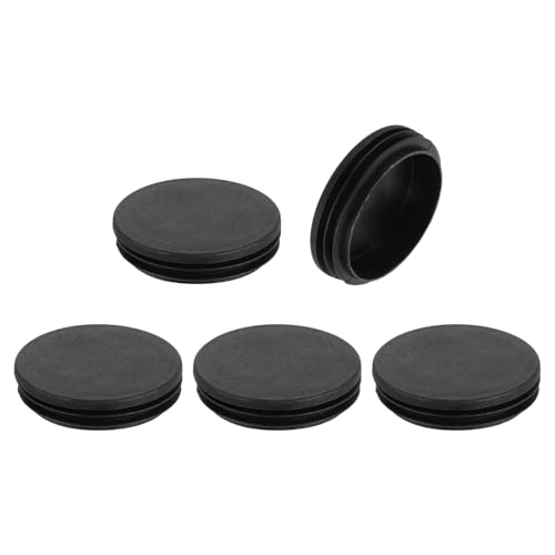 uxcell Round Plastic Plug,74mm(2.91") OD Furniture Leg Pipe Insert 5Pcs