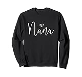 Nana Heart For Women Grandma Christmas Mother's Day Sweatshirt