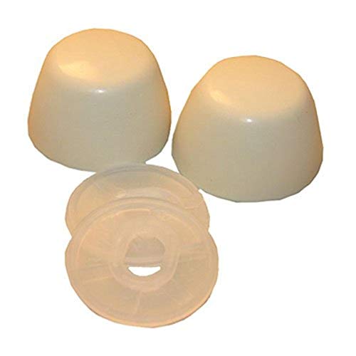 LASCO 04-3915 Almond Oval Plastic, Universal Fit, 1-Pair Toilet Bolt Cap #1