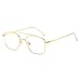 Produktbild GEMSeven Männer Frauen Anti Blaulicht Blocking Oval Metallrahmen Myopie Brille Mit Dioptrien